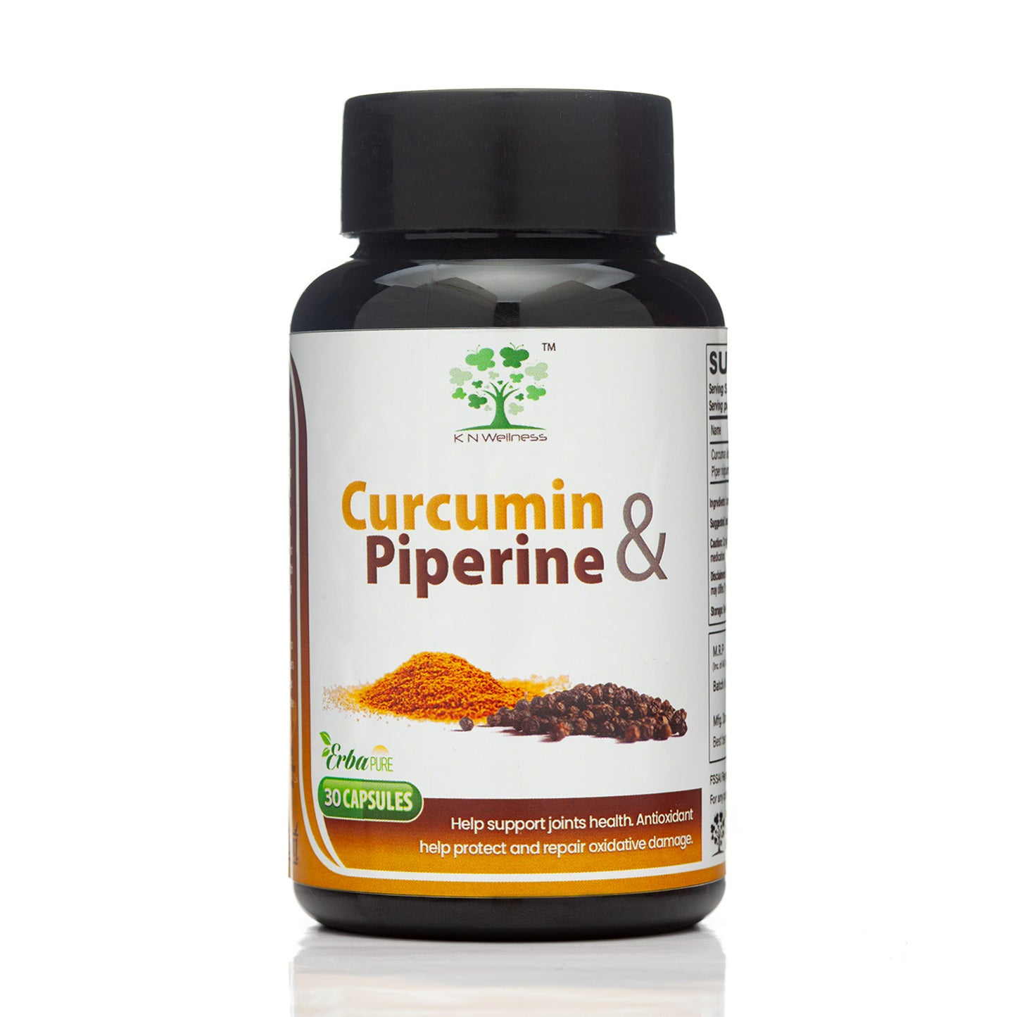 CURCUMIN & PIPERINE - Turmeric (Curcuma longa) and Black pepper (Piper nigrum) extract