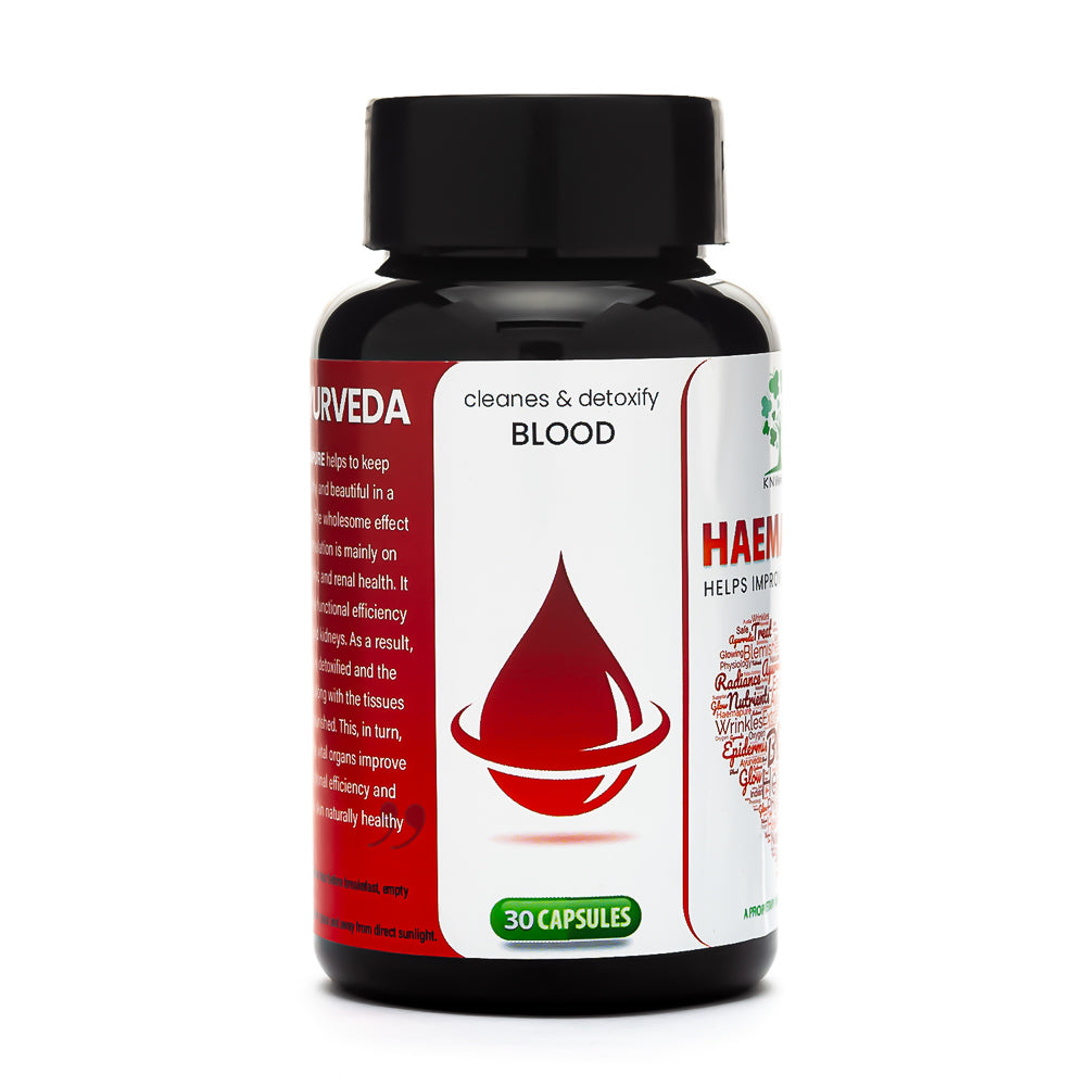 HAEMAPURE - Ayurvedic Capsule for blood detox, glowing, bright & Healthy  skin