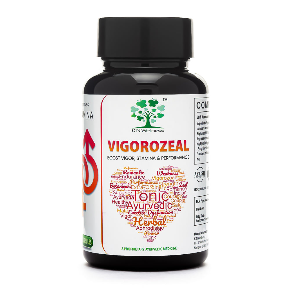 VIGOROZEAL - Ayurvedic capsules for ultimate performance Strength and Stamina