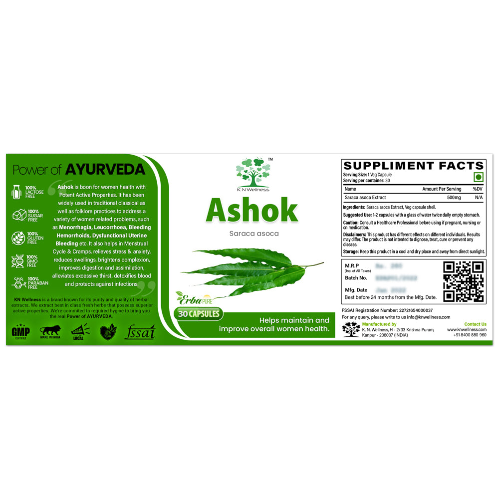 ASHOKA - Ashok (Saraca Asoca) Extract