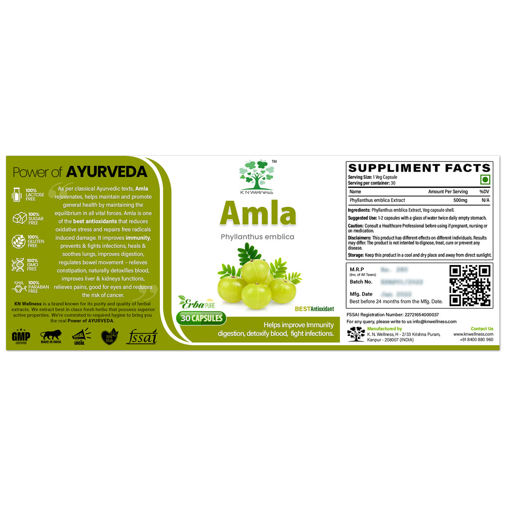 AMLA - Amalaki (Phyllanthus emblica fruit) extract