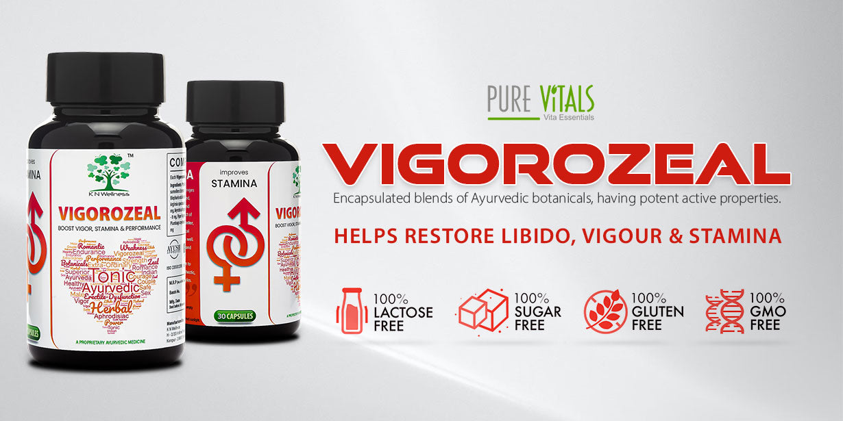 VIGOROZEAL - Ayurvedic capsules for ultimate performance Strength and Stamina