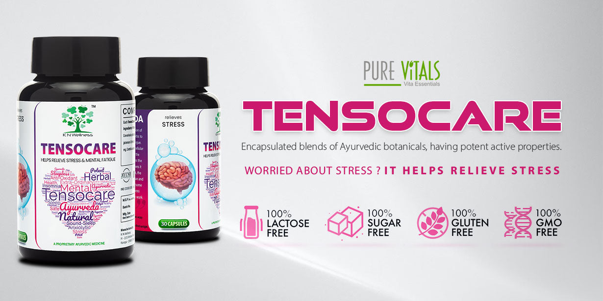 TENSOCARE - Ayurvedic capsules for managing stress &  Sound sleep