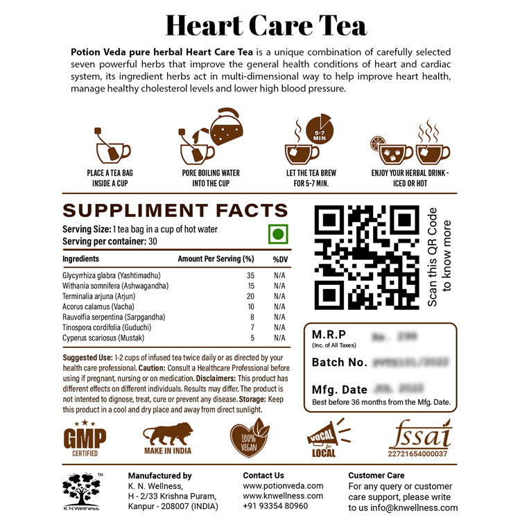 PotionVeda HEART CARE TEA